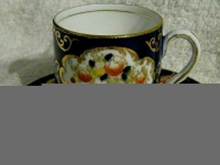 Royal Albert Crown China Antique Imari H/p Bone China Demitasse Cup & Saucer
