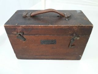 Tatty Industrial Vintage Wooden Box For Restoration General Electric Co England