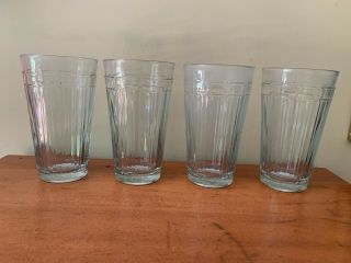Longaberger Woven Traditional 16 Oz 4 Tumblers 6” Tall