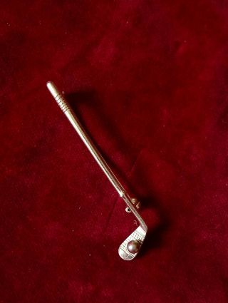 Sterling Silver - Golf Brooch/tie Pin