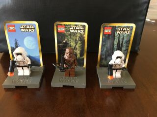 Lego Star Wars 3342 3 Pack Mini Figs Chewbacca / Biker Scouts.  Good Shape