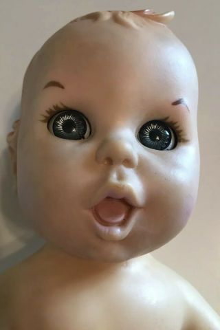 Vintage 11 " Gerber Baby Doll One Piece Body Googly Eyes 1985