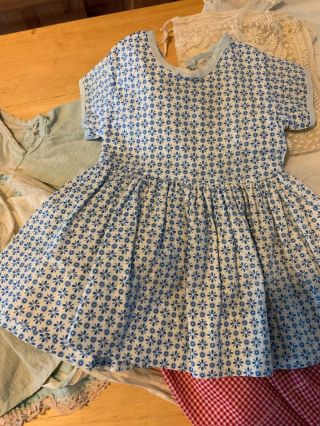 5 Vintage Dresses For 18 - 20” Composition Or Hard Plastics Dolls Of 1940’s And 50 3