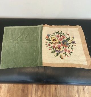 Vintage Wool Tapestry Cushion Cover Finished