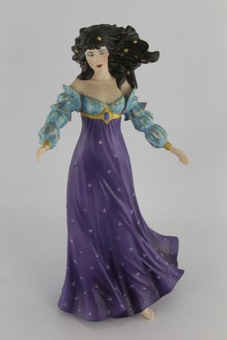 Vintage 1990 Franklin The Lost Star Princess Full Lead Crystal Figurine