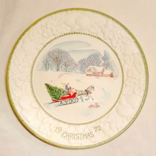 Vintage 1972 Songs Of Christmas Jingle Bells 8 - 1/2 " Dinner Plate - Vernon/metlox