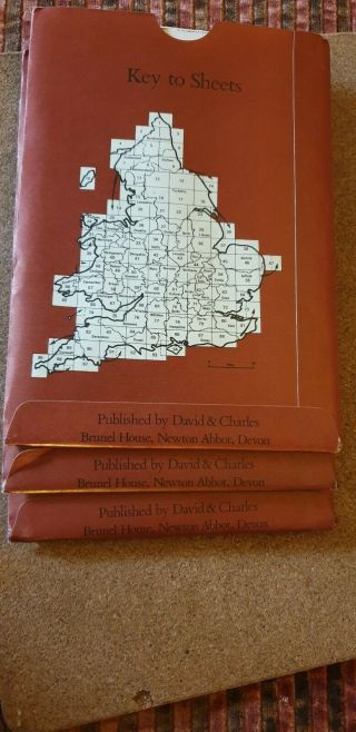 David & Charles - Reprint of 1st Edition Ordnance Survey - Sheet 70,  78,  79 2