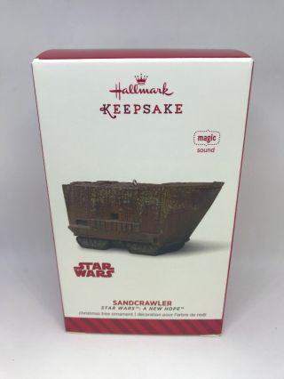 Star Wars A Hope Sandcrawler Hallmark Keepsake Ornament 2014 Magic Sound