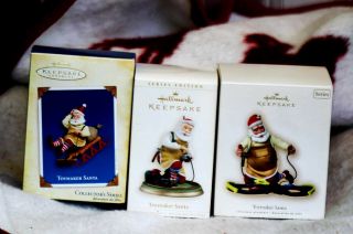 Hallmark Toymaker Santa Ornaments 6th,  7th And 8th In The Series