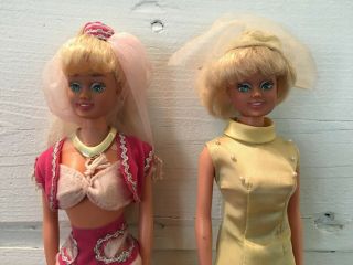 Two Vintage Barbie Dolls - One With Yellow Dress/Hat and I Dream Of Jeannie 5