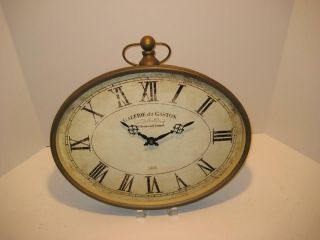 Vintage Style Oval Pocket Watch Designed Quartz Wall Clock 16 " X 16 " X 2 "