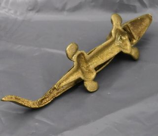 Antique Brass Crocodile or Alligator Nut Cracker - 17cm Long,  202g 3