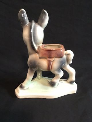 Vintage Ceramic Porcelain Donkey Planter 3