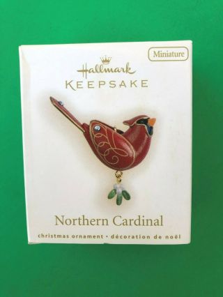Hallmark 2009 Northern Cardinal Miniature Ornament