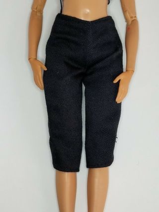 Barbie Vintage Black Crop Pants Bottom Mattel Fashionistas Fashion Clothes