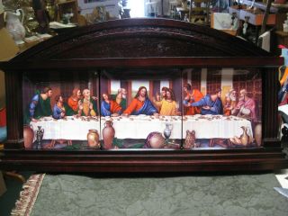 The Bradford Exchange The Last Supper Collector Plates W/ Wooden Rack