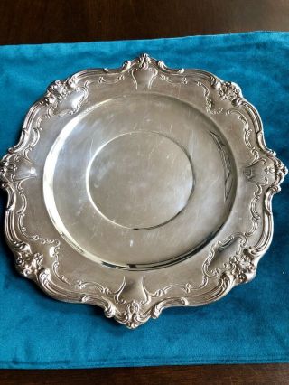 Chantilly By Gorham Silverplate Serving Plate Round 10 1/4 " Yc1312 (3238)