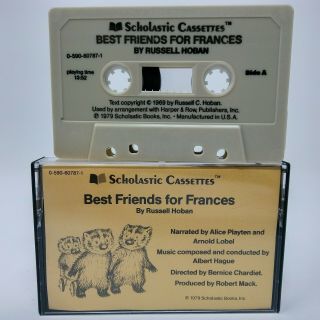 Vintage Scholastic Best Friends For Frances Russell Hoban read - along book & tape 2