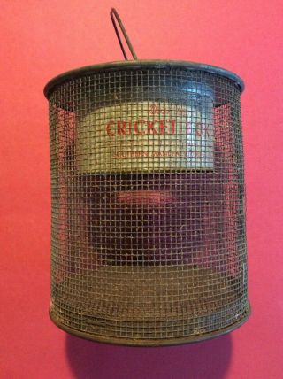 Vintage Kleer Vue Cricket Box Metal Mesh No Holes/dents