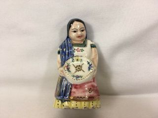Ceramic Lady Figurine Bell Mexico