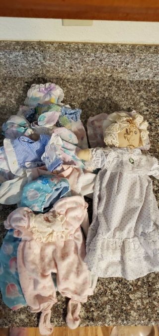 Vintage Holly Hobby Rag Doll With Various Clothes