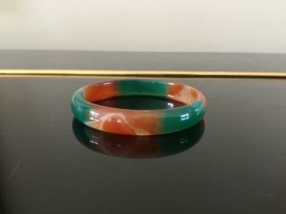 Exquisite Collectible Antique Jade Agate Fine Costume Jewellery Bangle Gift