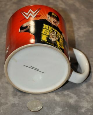 WWE John Cena Picture Logo Coffee Tea Mug 4.  25 