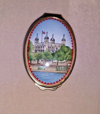 Halcyon Days Porcelain Trinket Box The Tower Of London