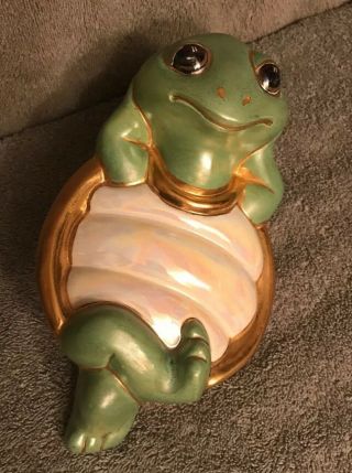 Vintage,  1977 Gare Inc.  Ceramic Turtle - Hand Painted,  Signed