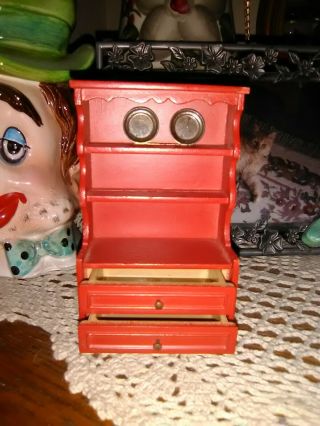 Vintage dollhouse minature country buffet hutch 3
