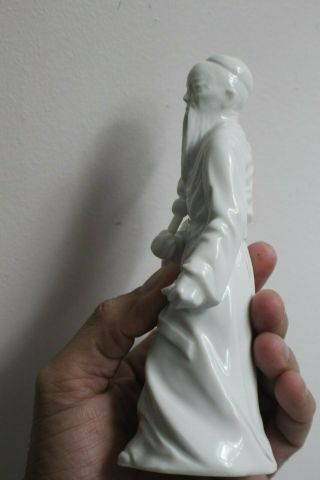 1977 Fitz & Floyd White Porcelain Old Asian Man Figurine 3