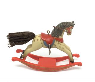 Vtg 1981 Hallmark 1st First In Series Rocking Horse Christmas Ornament