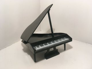 Vintage Dollhouse Miniatures Black Plastic Piano 62