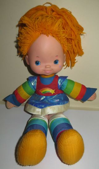 Rainbow Brite Hallmark 1983 18 " Doll Soft Body Hard Head Yarn Hair Bright Mattel