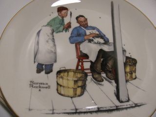 1979 Gorham Norman Rockwell Four Seasons LE Collector Plates Set of 4 With Boxes 4