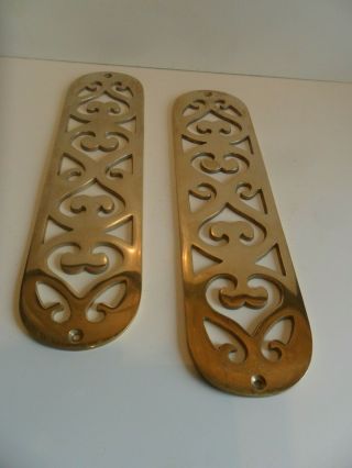 Fantastic Quality Ornate Solid Brass Door Push Plates