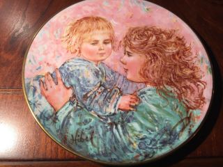 Royal Doulton Edna Hibel Plate Kathleen And Child 1981 Perfect