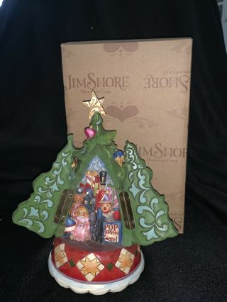 Jim Shore Toyland Treasures,  4019325,  Christmas Tree/hidden Scene