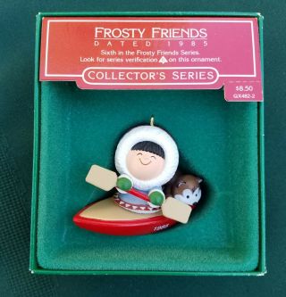 Hallmark Frosty Friends 1985 Ornament 6th In Series With Box And Tags