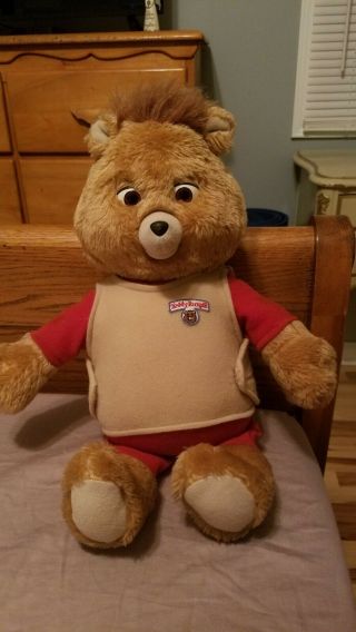 Vintage Teddy Ruxpin 1985 Toy Stuffed Animal Bear Worlds Of Wonder Parts Repair