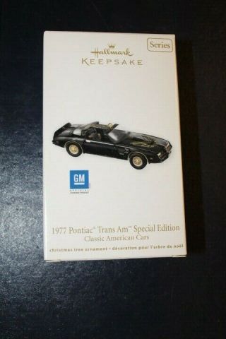 2012 Hallmark Keepsake Ornament 1977 Pontiac Trans Am Classic American Cars