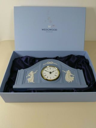 Wedgwood Jasperware Clock Dancing Hours 1998 First In Annual Series
