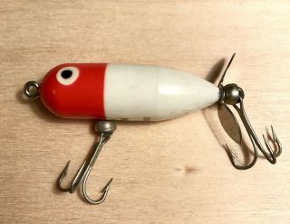 Vintage Heddon Tiny Torpedo Fishing Lure Red Head Crankbait