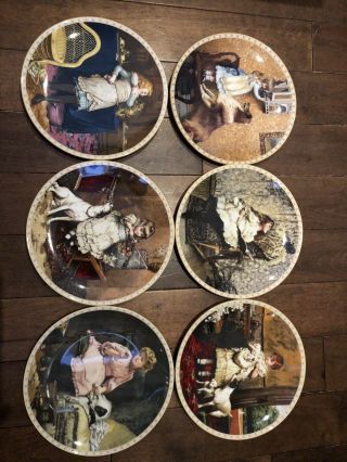 Charles Burton Barber Victorian Childhood 6 Collector’s Plates