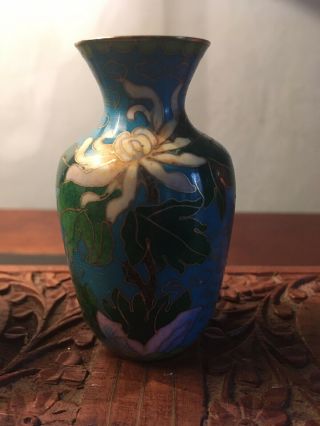 Cloissone Enamel Mini Vase Trio 5