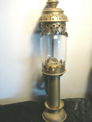 Vintage.  Pair.  Brass.  Train.  Carriage.  Wall.  Candle.  Scones.  Lamps 2