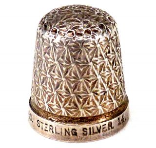 Sterling Silver Thimble By Henry Griffith & Sons Ltd