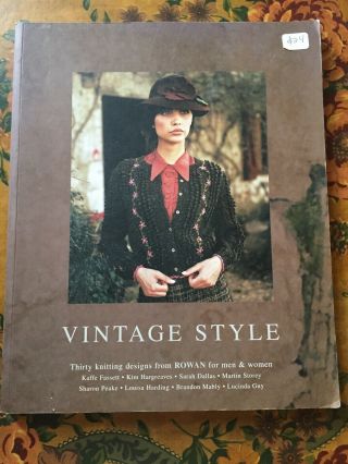 Vintage Style 30 Post War Rowan Knitting Pattern Book Men & Woman 2004 136 Pg Vg