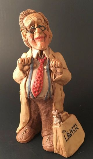 Lawyer Figurine Douglas D&d Studios Pottery Frumps Attorney At Law Vintage
