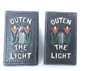 “outen The Light” Switch Plates Vintage - 2